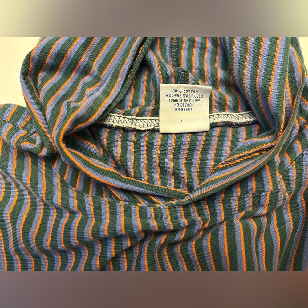 Guess Blue and White Striped Hoodie - Picture 11 of 13